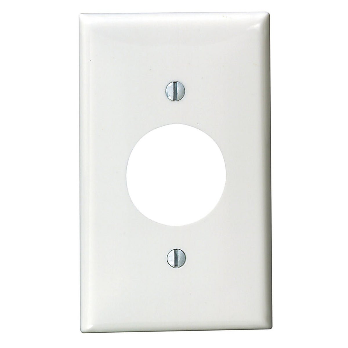 Leviton 80704-00W White 1 gang Nylon Outlet Wall Plate 1/Pack