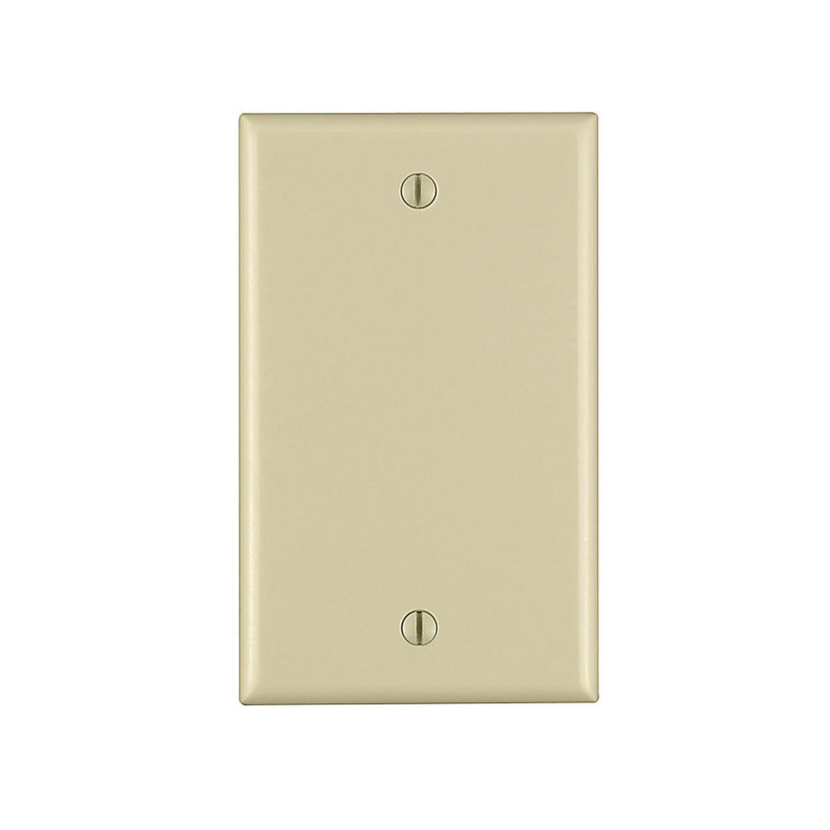 Leviton - 80714-00I - Ivory 1 Gang Nylon Blank Wall Plate 1 Pack