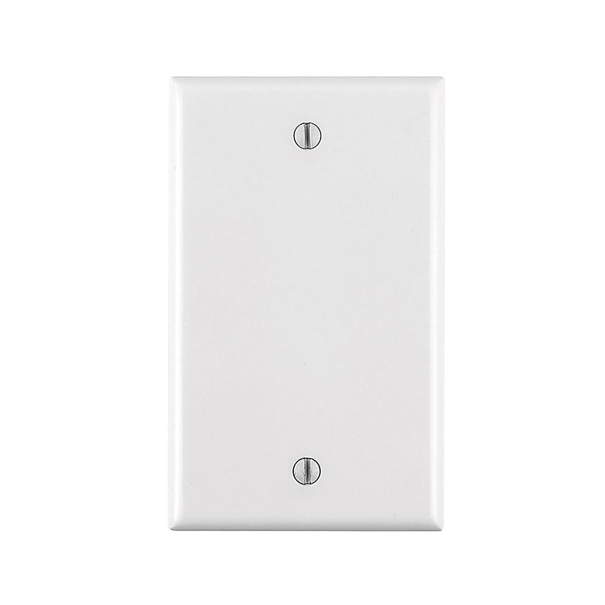Leviton 80714-00W White 1 gang Nylon Blank Wall Plate 1/Pack