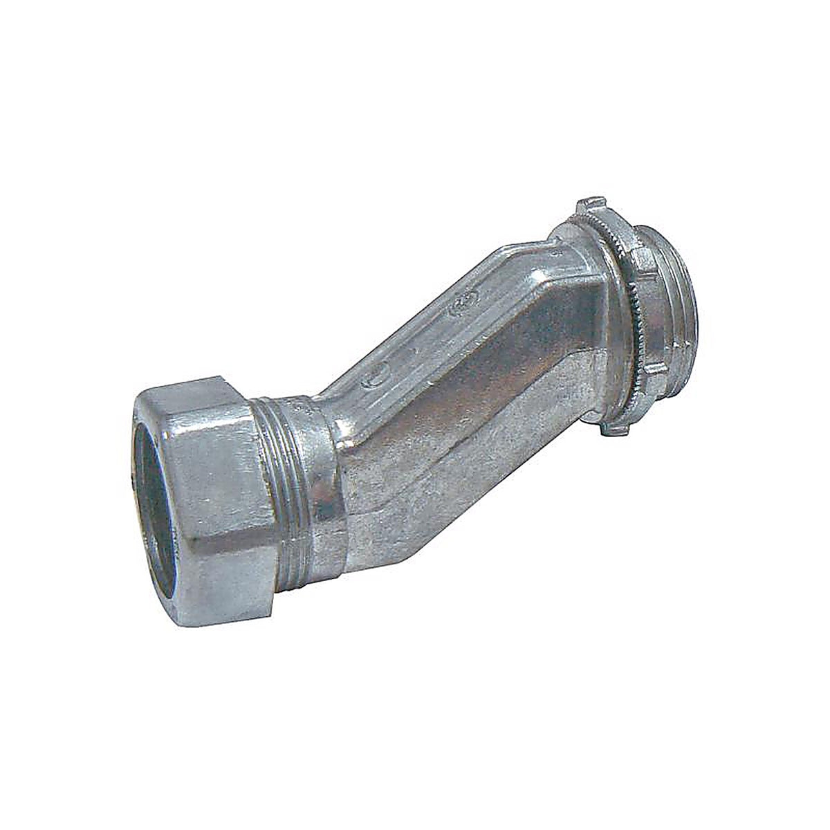 Sigma Electric 49706 1/2 in. Dia. Die-Cast Zinc Offset Compression Connector For EMT 1/Pack