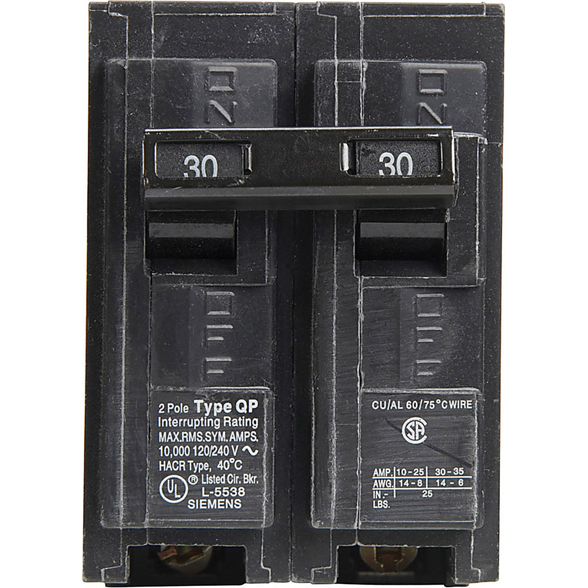 Siemens Q230 30 amps Double Pole 2 Circuit Breaker