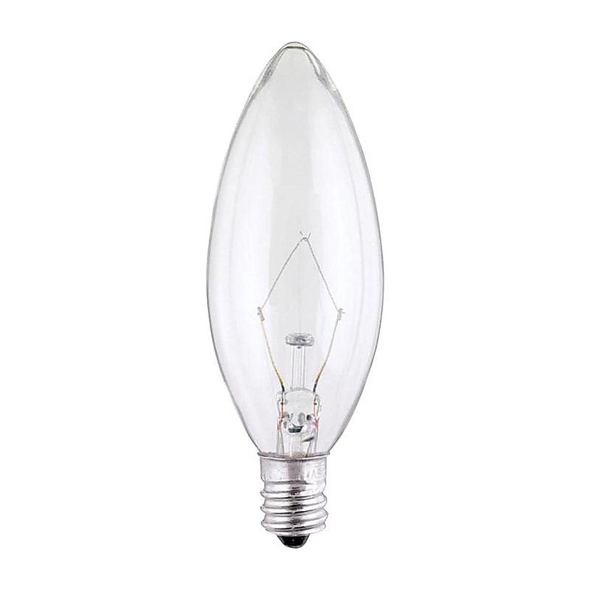 Westinghouse - 0378248 - 25 W Torpedo B9.5 Decorative Incandescent Bulb E12 (Candelabra) Warm White 2 Pack