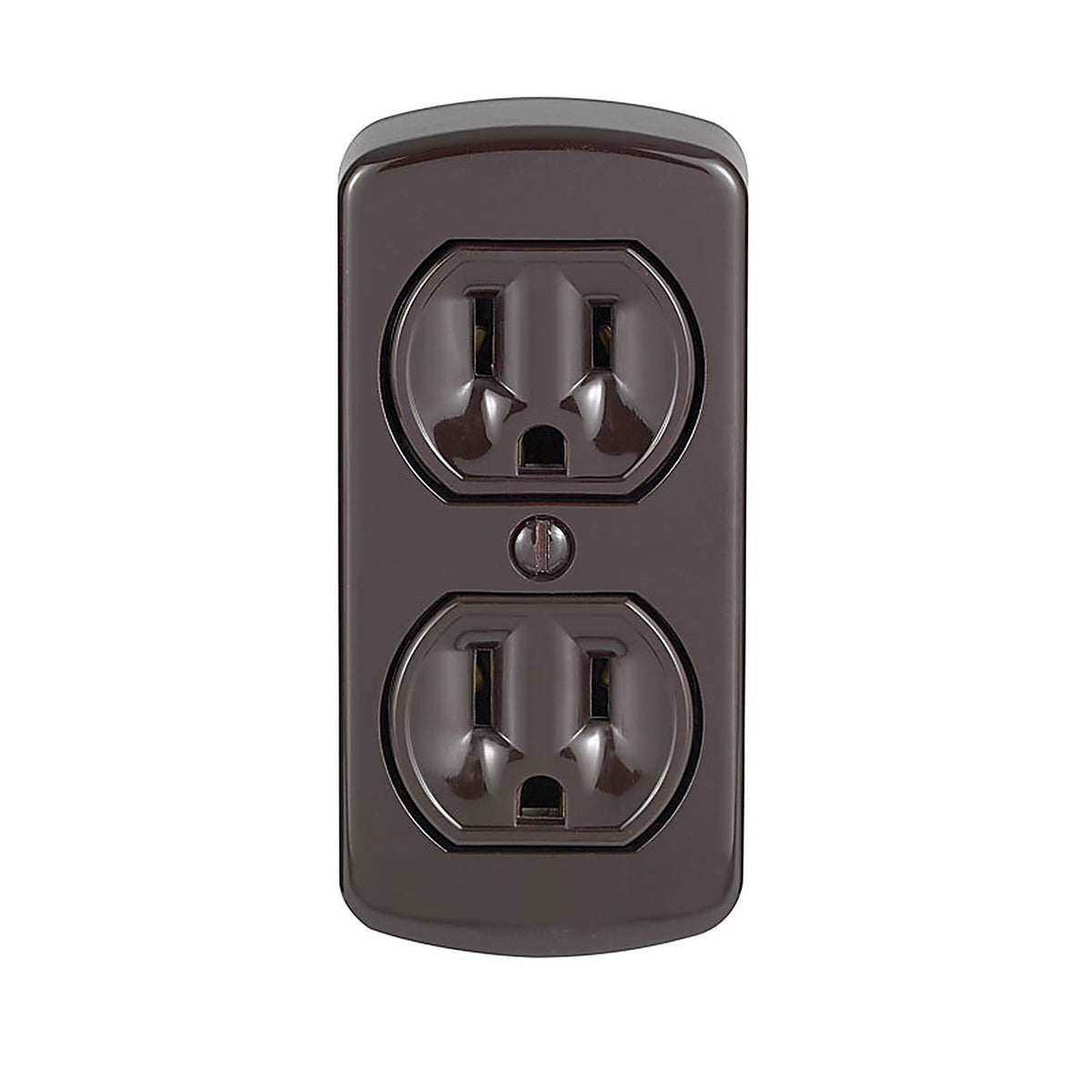 Leviton 00091-000 15 amps Brown Outlet 5-15R 1/Pack