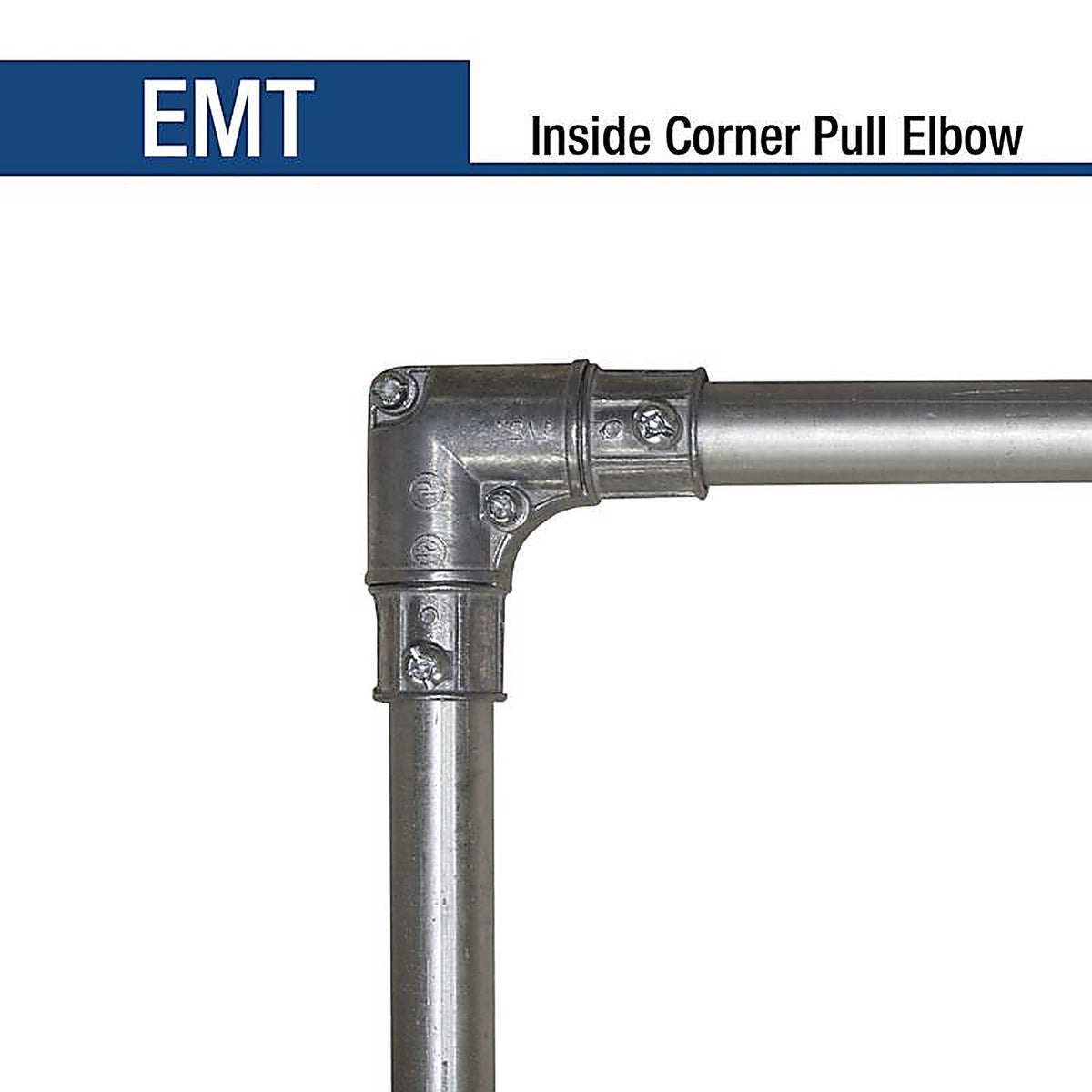 Sigma Electric 49591 ProConnex 1/2 in. Dia. Die-Cast Zinc Corner Elbow For EMT 1/Pack