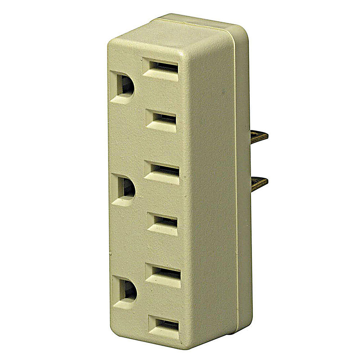 Leviton - 00698-00I - Polarized 3 Outlets Outlet Adapter 1 Pack