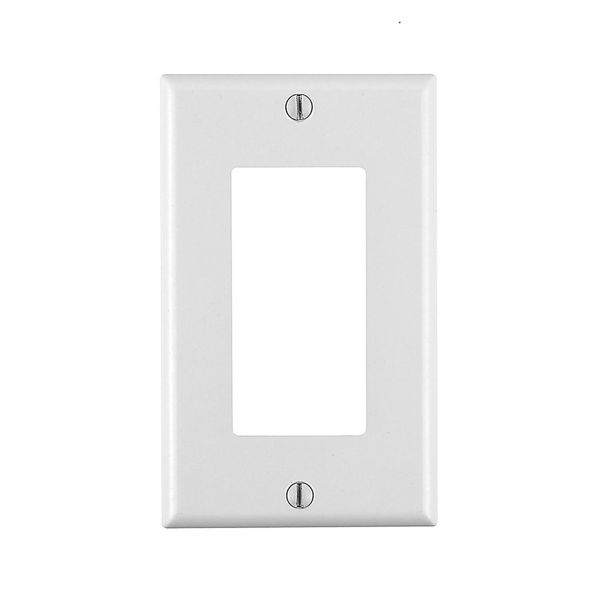 Leviton 80401-WMP Decora White 1 gang Thermoset Plastic GFCI/Rocker Wall Plate 10/Pack