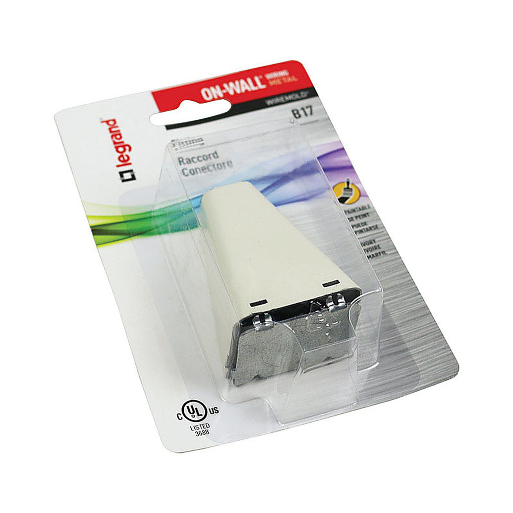 Legrand B-17 Wiremold 6.5 in. Traingle Metal Conduit Connector Box Ivory
