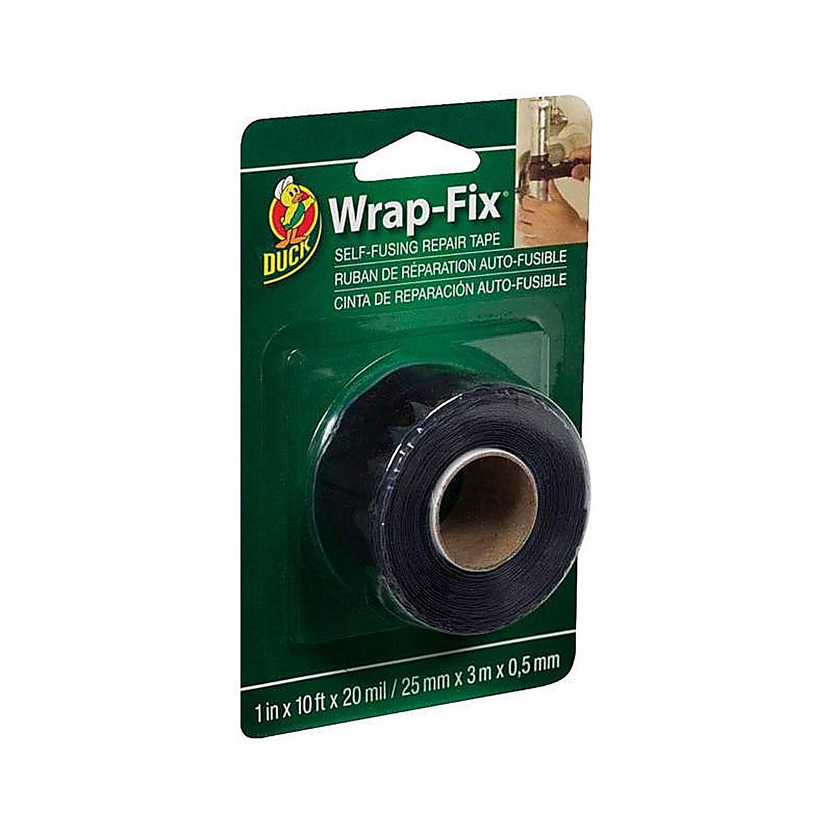 Shurtape 442055 Duck Wrap-Fix 1 in. W x 10 ft. L Black Vinyl Electrical Tape
