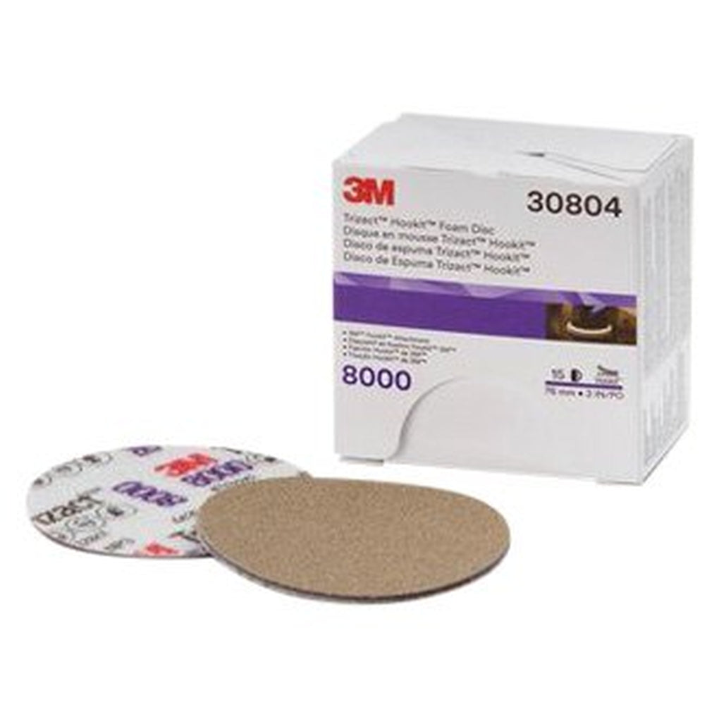 3M 30802 6in. Trizact Hookit Foam Disc Kit, 3000 & 8000, 10 Discs/Kit