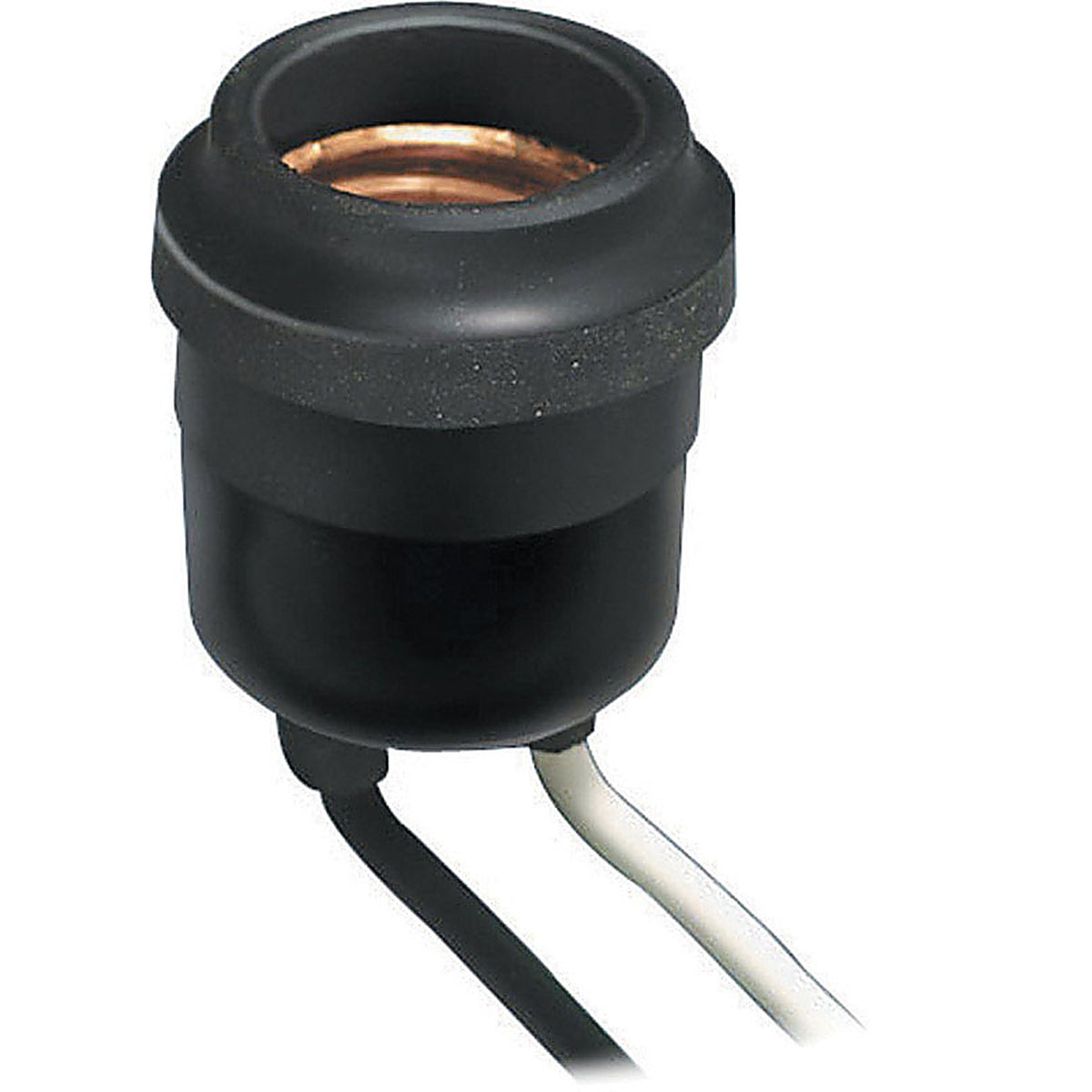 Leviton 00055-000 Aluminum Incandescent Medium Base Keyless Outdoor Socket 1/Pack