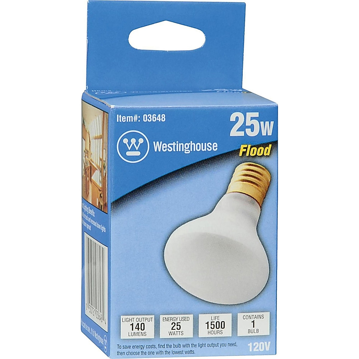 Westinghouse - 0364848 - 25 W R14 Floodlight Incandescent Bulb E17 (Intermediate) White 1 Pack