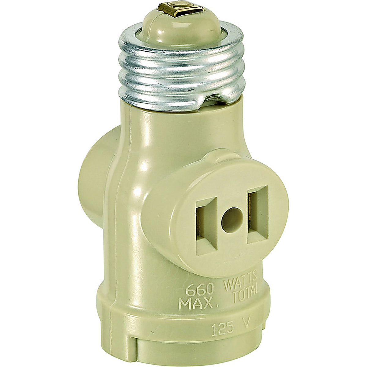 Leviton 01403-00I Plastic Medium Base Lampholder 1/Pack