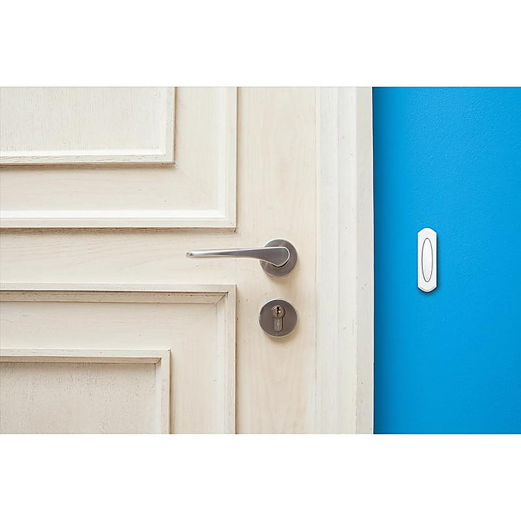 Heath Zenith SL-7797-02 Plastic Wireless Pushbutton Doorbell