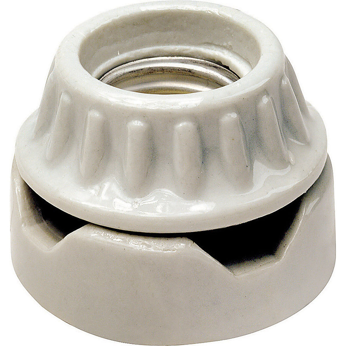 Leviton 09880-000 Porcelain Incandescent Medium Base Keyless Socket 1/Pack