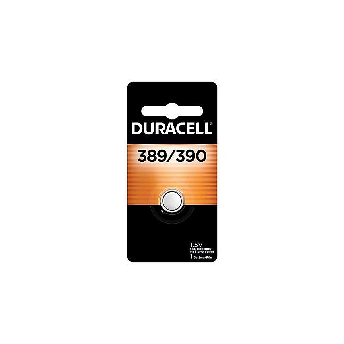 Duracell D389/390PK Silver Oxide 389/390 1.5 V 80 Ah Electronic/Watch Battery 1 pk