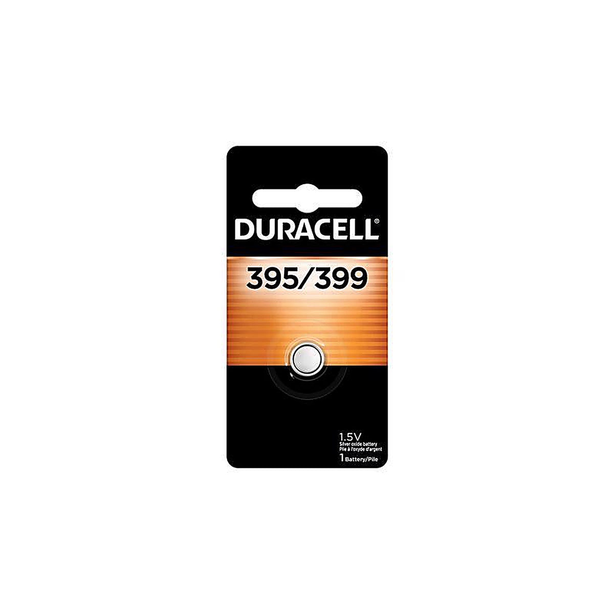 Duracell D395/399PK Silver Oxide 395/399 1.5 V 55 Ah Electronic/Watch Battery 1 pk