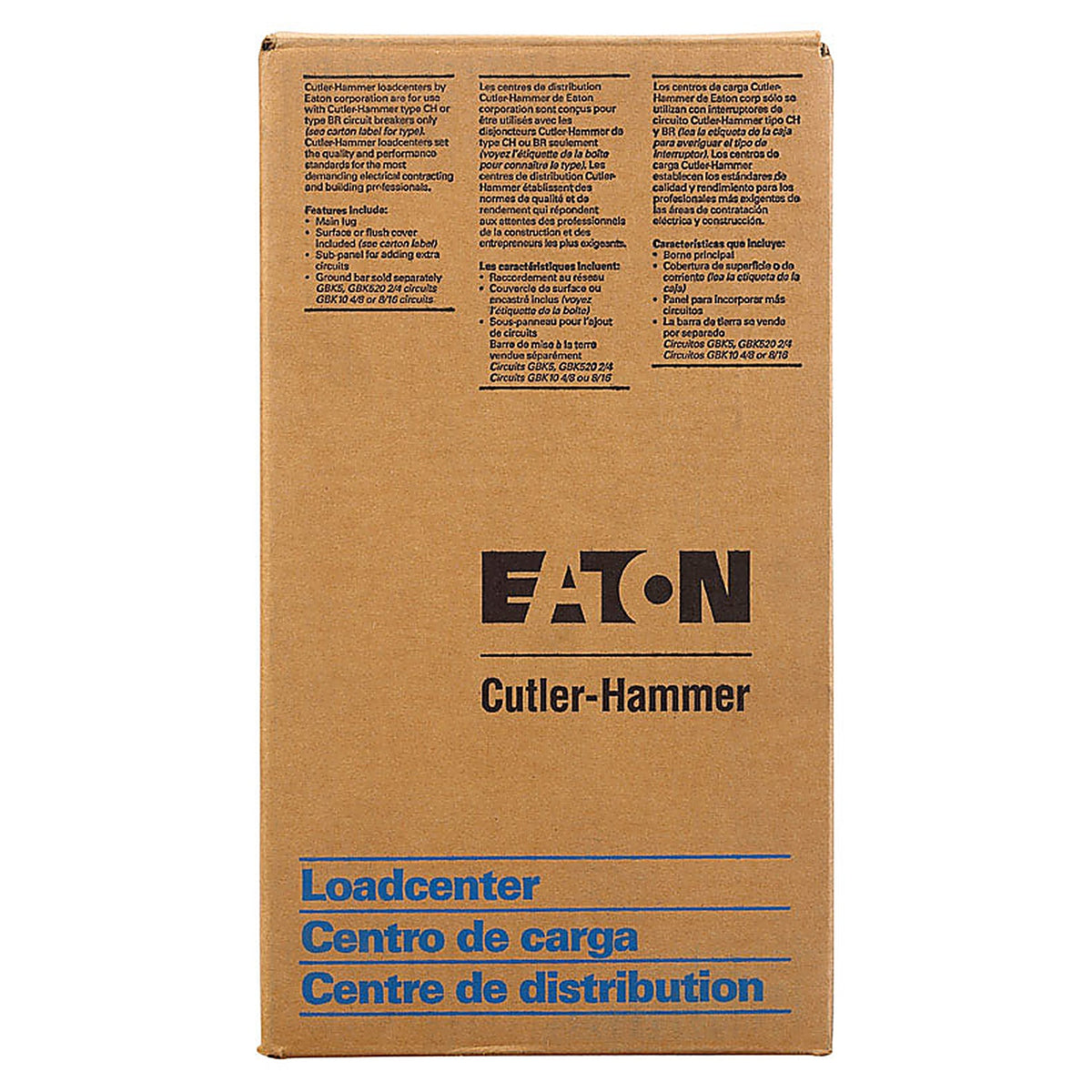 Eaton - BR2B100RP - Cutler-Hammer 100 Amps 120/240 V 2 Space 2 Circuits Surface Mount Circuit Breaker Enclosure