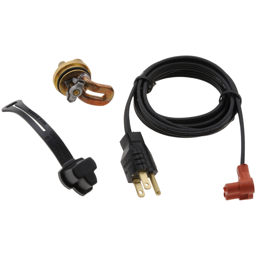 ZeroStart 310-0009 Engine Heater, 400W 120V, 30mm Plug, Ford, Infinity, Nissan, Brass