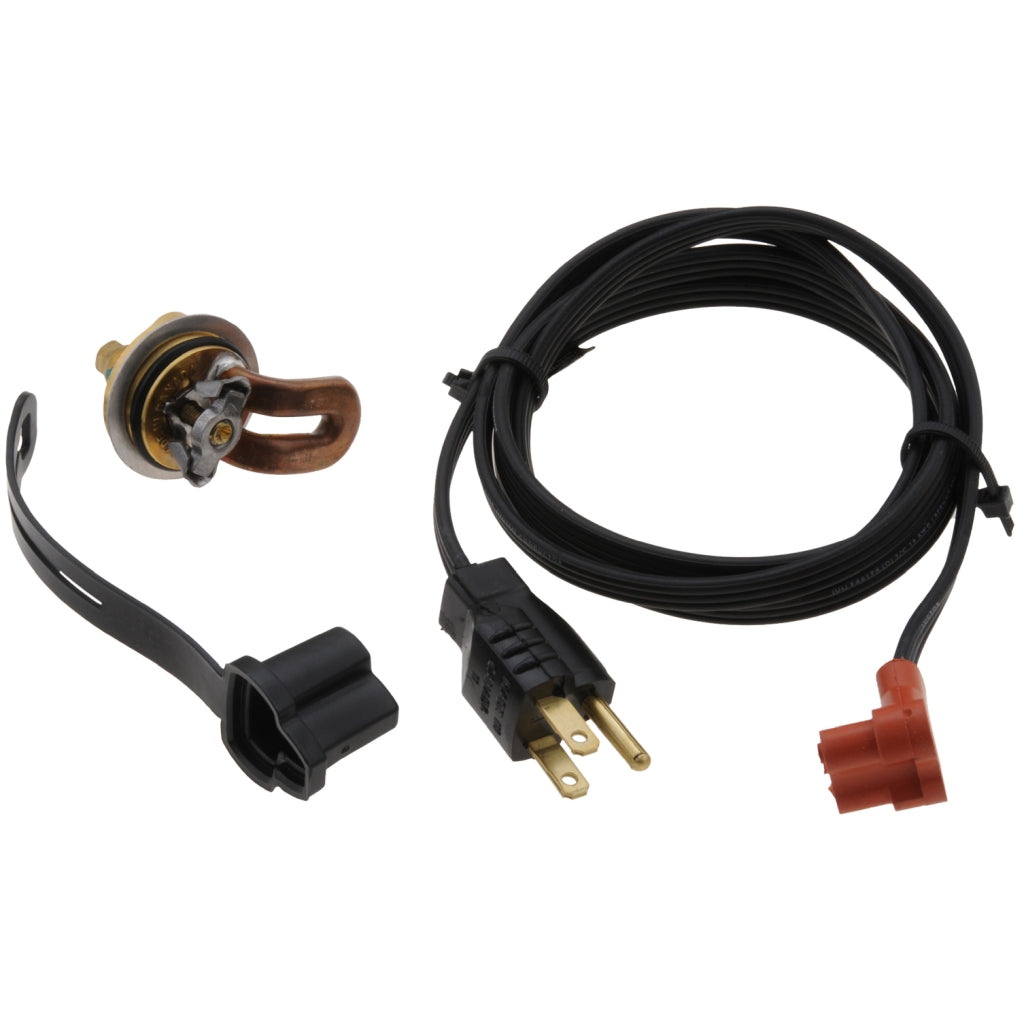 ZeroStart 310-0096 Engine Heater, 400W 120V, 30mm Plug, Lombardini, (Brass Adapter)