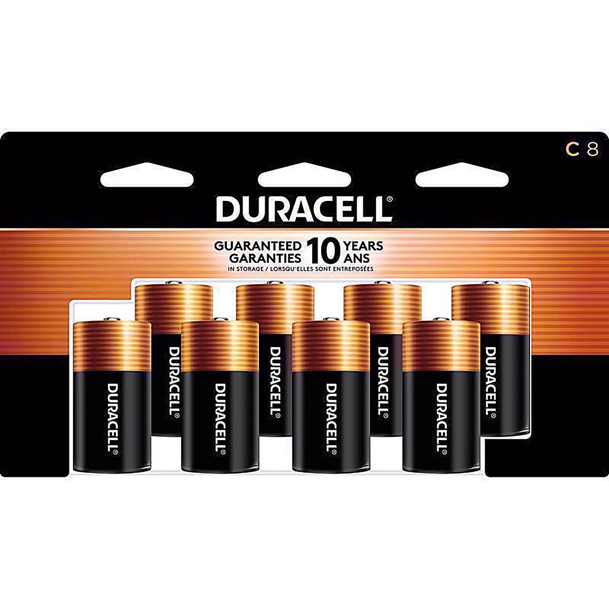 Duracell MN14R8DWZ0017 Coppertop C Alkaline Batteries 8 pk Carded