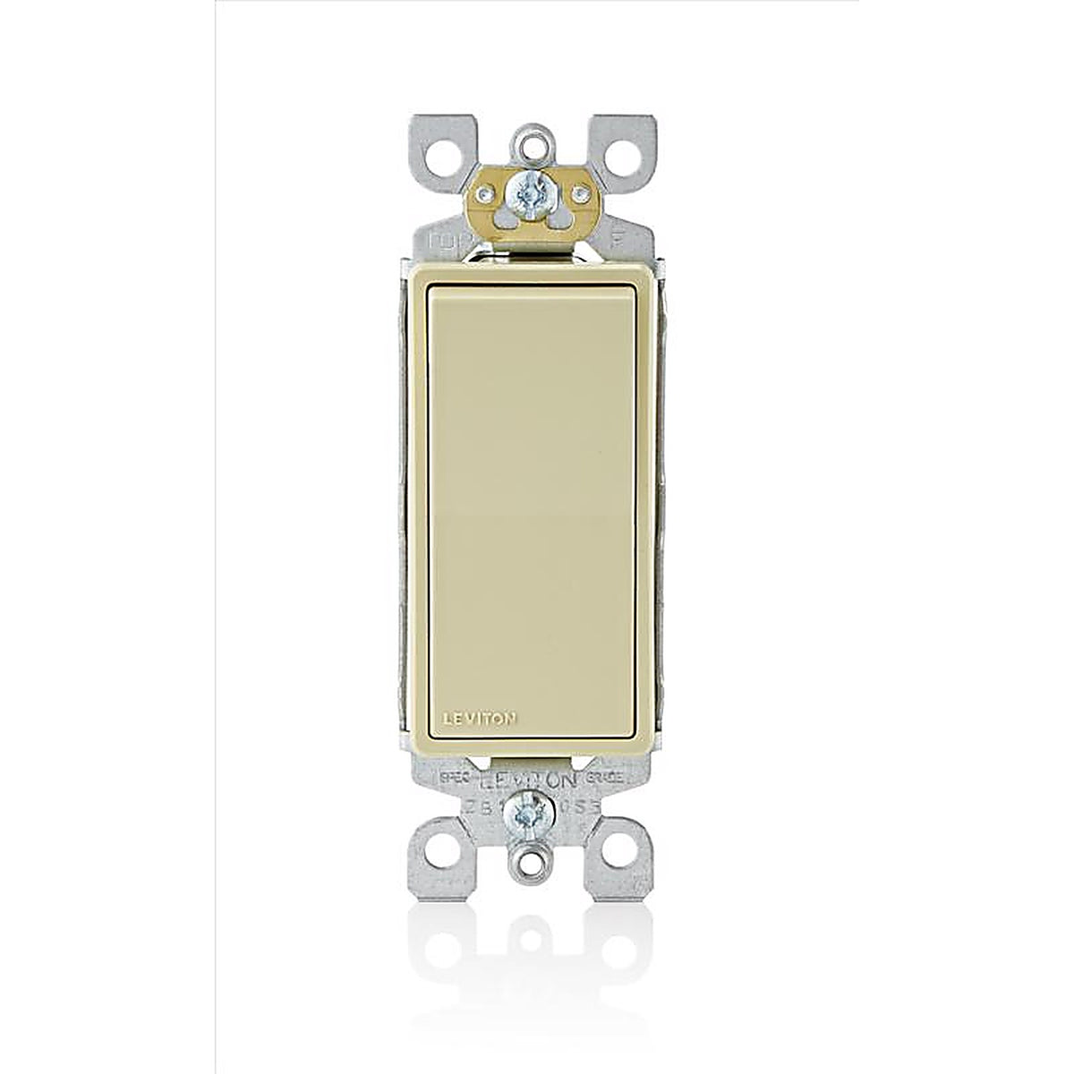 Leviton 05603-2IS 15 amps Three Pole Rocker AC Quiet Switch Ivory 1/Pack