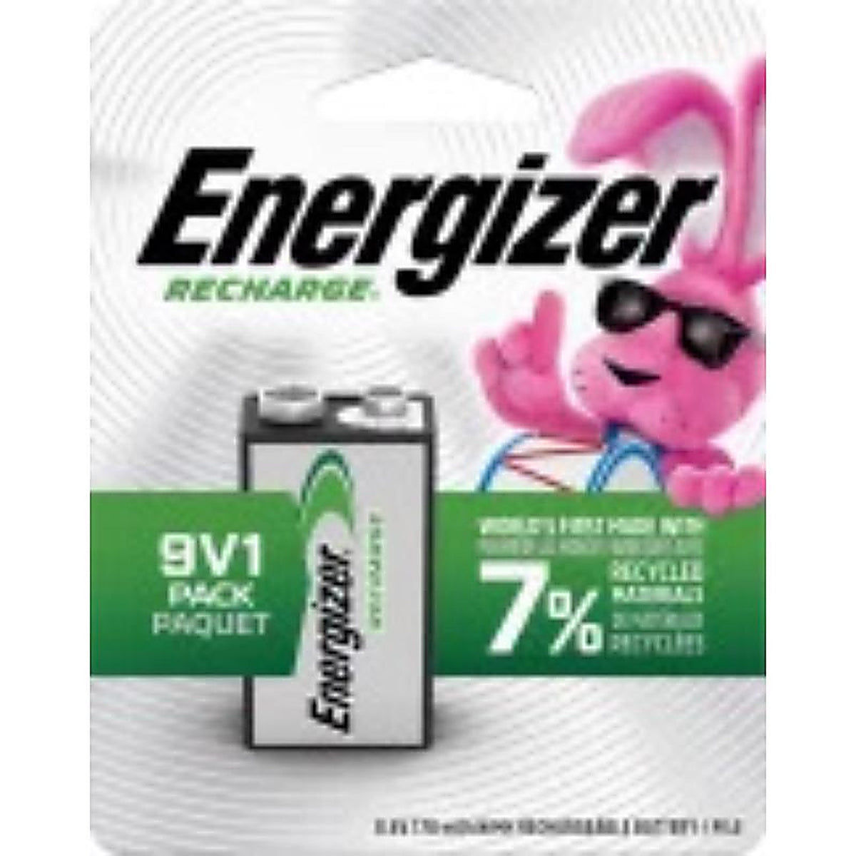 Energizer NH22NBP Recharge NiMH 9-Volt 1.2 V 150 Ah Rechargeable Battery NH22NBP 1 pk