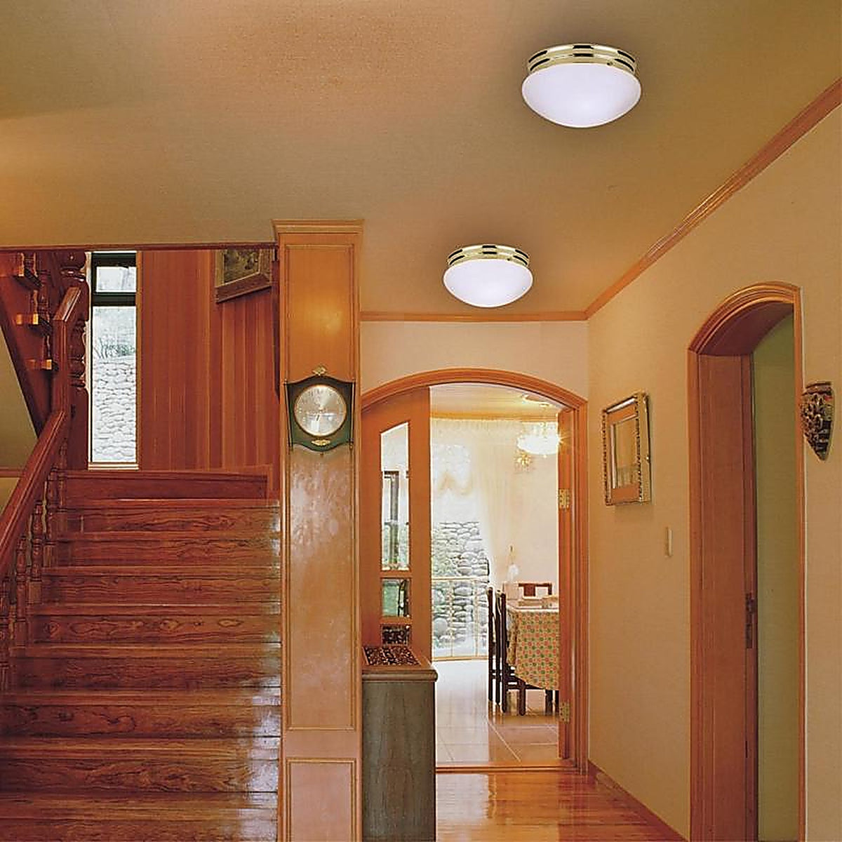 Westinghouse 6660948 4-3/4 in. H x 8-7/8 in. W x 8-7/8 in. L Ceiling Light