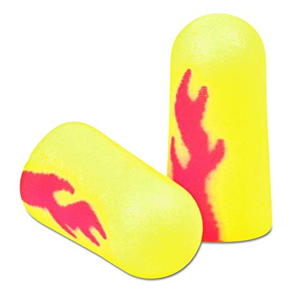 3M 312-1252 E-A-R Soft Yellow Neon Blasts Earplugs, Uncorded, Poly Bag, Regular Size, 200/Pack 70071515079