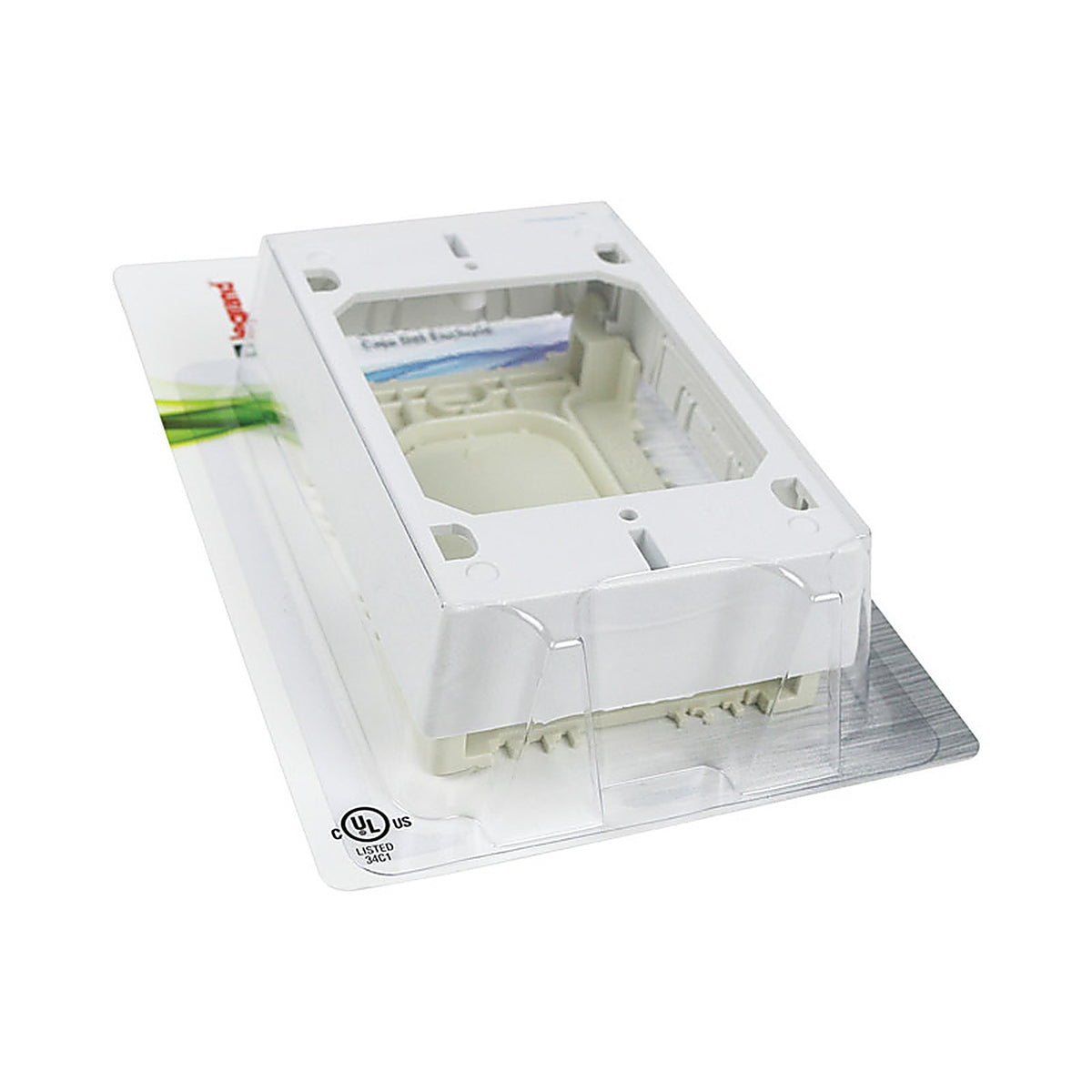 Legrand NMW2 Wiremold 1.2 in. Rectangle PVC 1 gang Electrical Box White