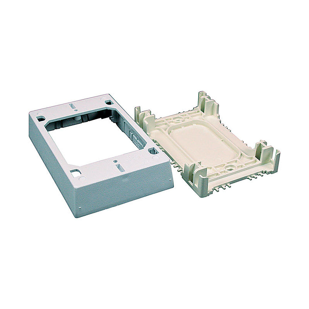 Legrand NMW35 Wiremold 4.75 in. Rectangle PVC 1 gang Outlet Box White