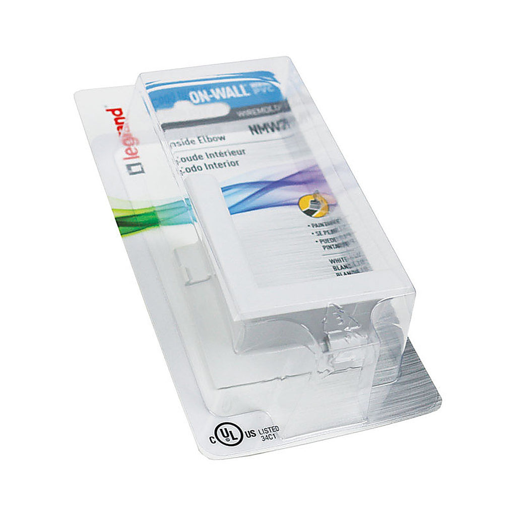 Legrand NMW7 Wiremold On-Wall Inside Elbow 1/Pack