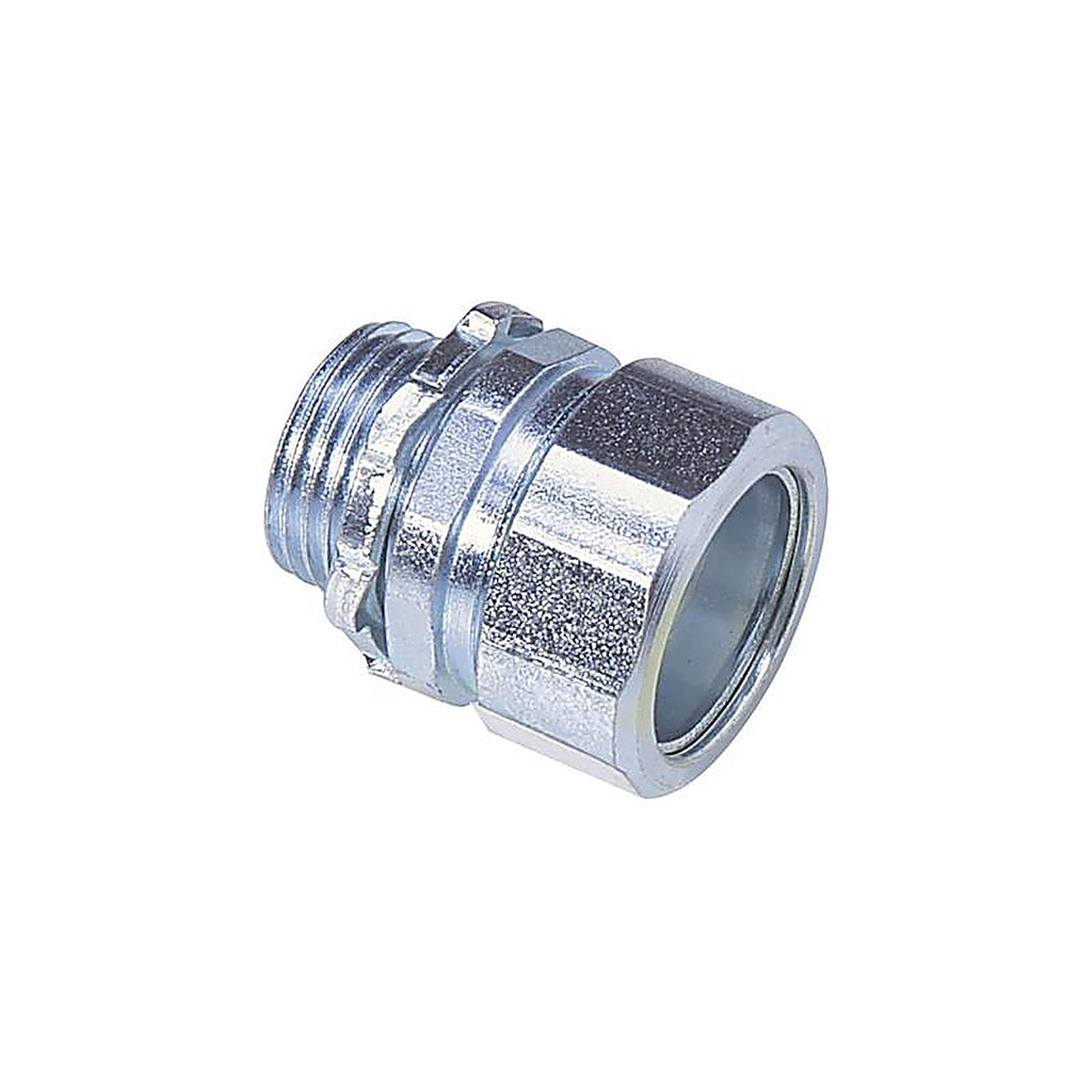 Sigma Electric 49050 ProConnex 1/2 in. Dia. Zinc-Plated Steel Compression Connector For Rigid/IMC 1/Pack