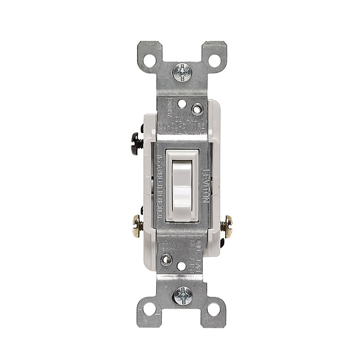 Leviton 01453-WCP 15 amps Three Pole Toggle Switch White 1/Pack