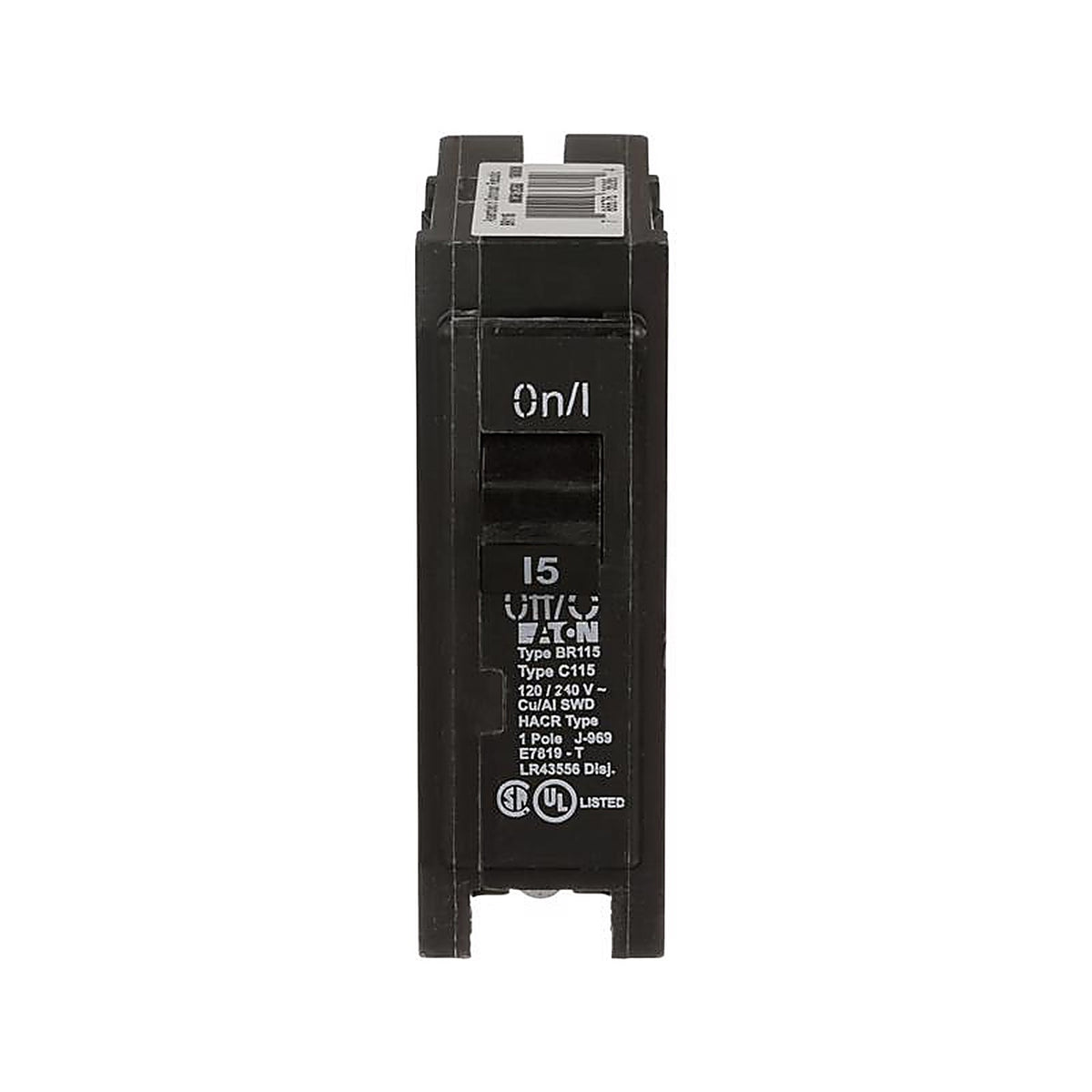 Cutler-Hammer BR115 15 amps Plug In Single Pole Circuit Breaker