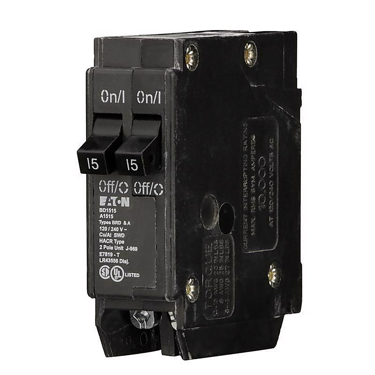 Cutler-Hammer BD1515 15/15 amps Tandem 2-Pole Circuit Breaker