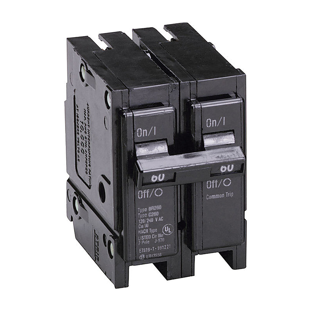 Cutler-Hammer BR260 60 amps Plug In 2-Pole Circuit Breaker
