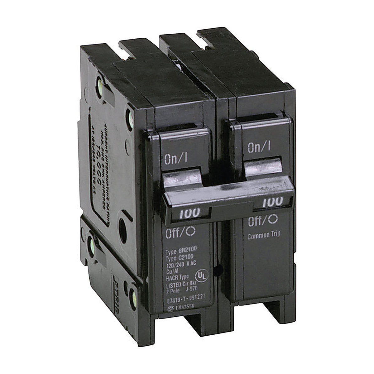 Cutler-Hammer BR2100 100 amps Plug In 2-Pole Circuit Breaker