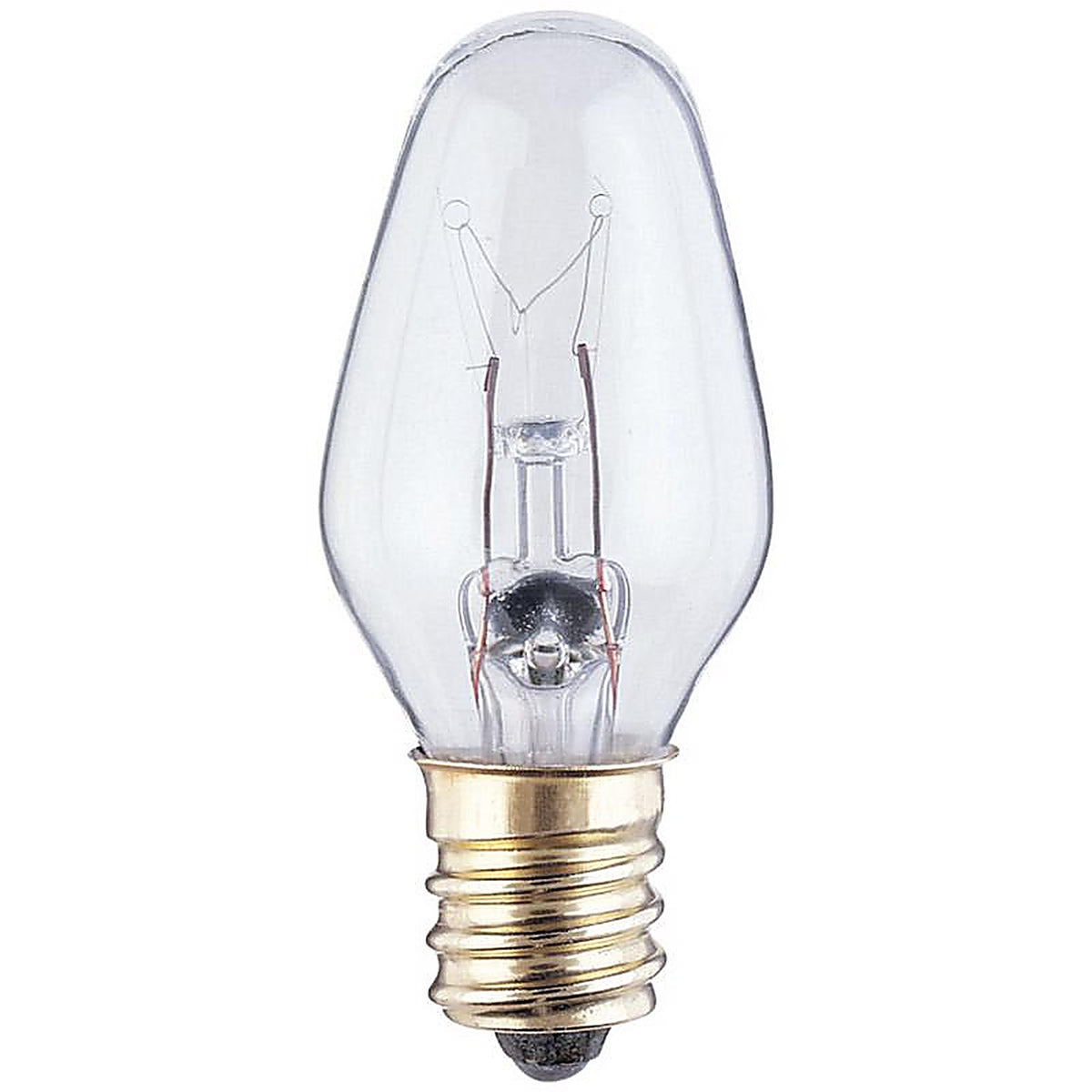 Westinghouse - 0379100 - 7 W C7 Specialty Incandescent Bulb E12 (Candelabra) White 2 Pack