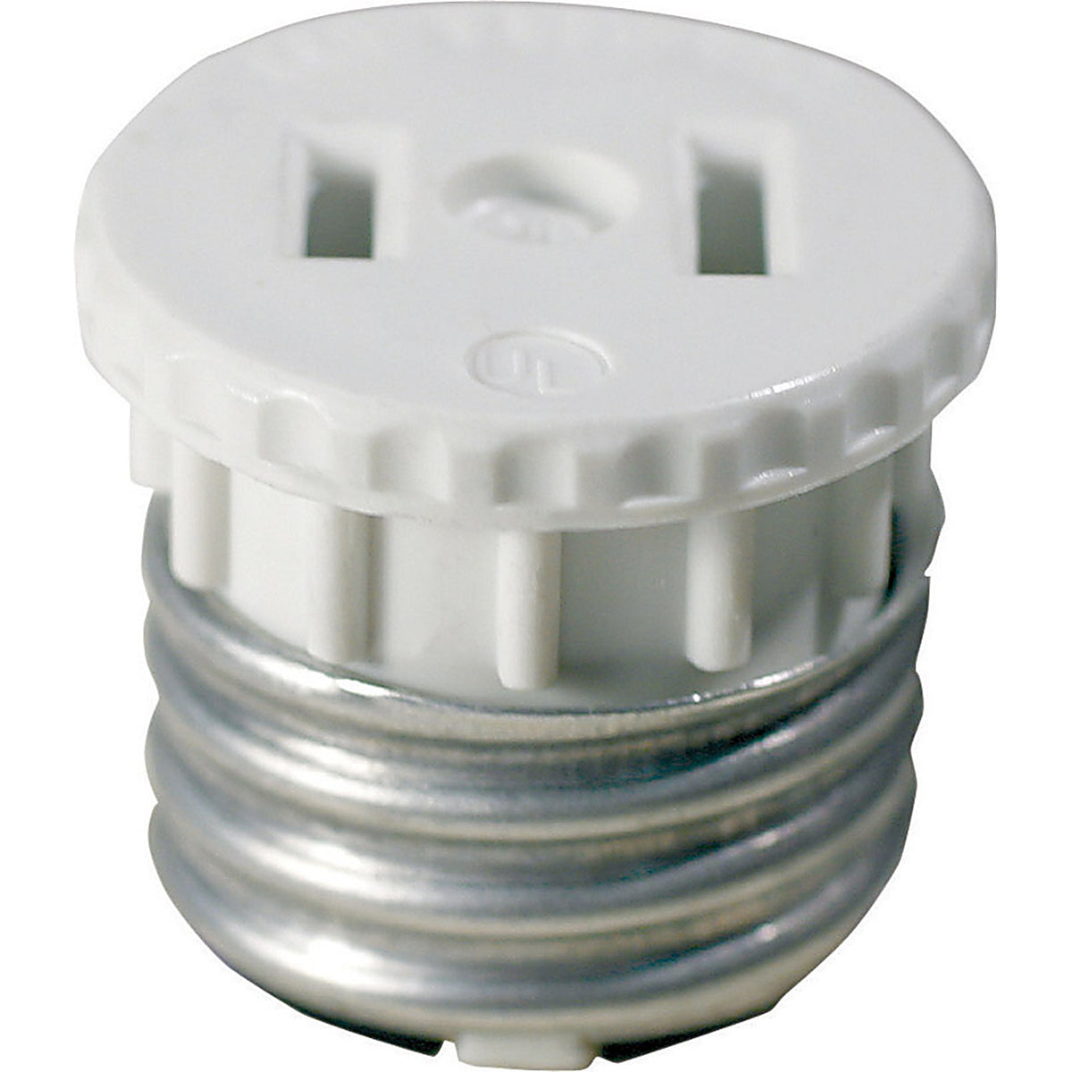 Leviton 00125-000 Plastic Medium Base Socket Adapter 1/Pack
