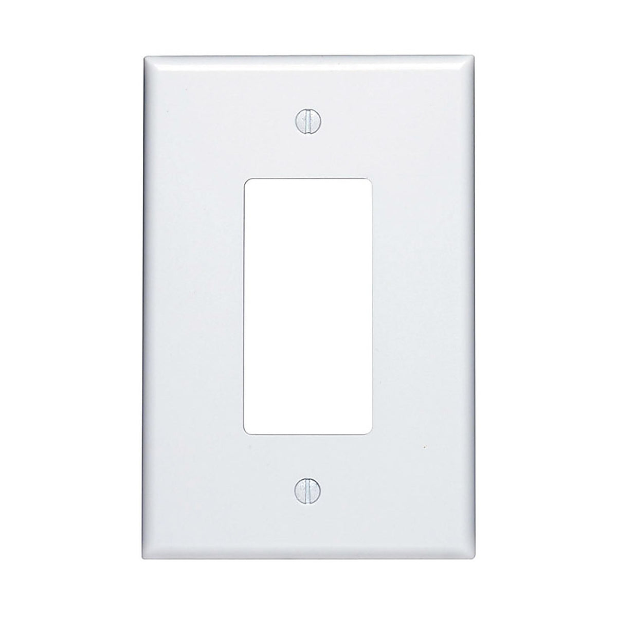 Leviton 88601-000 White 1 gang Plastic GFCI/Rocker Wall Plate 1/Pack