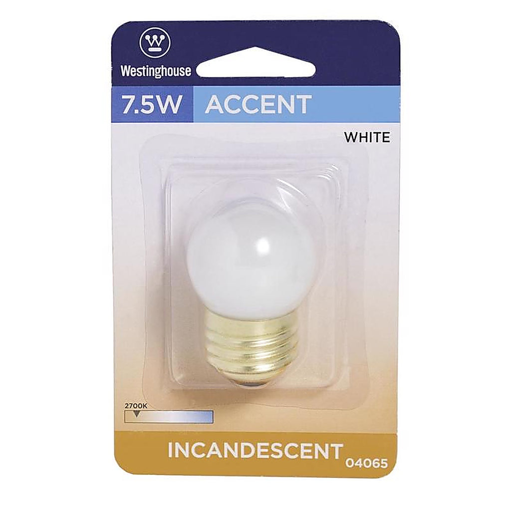 Westinghouse - 0406500 - 7.5 W S11 Specialty Incandescent Bulb E26 (Medium) White 1 Pack