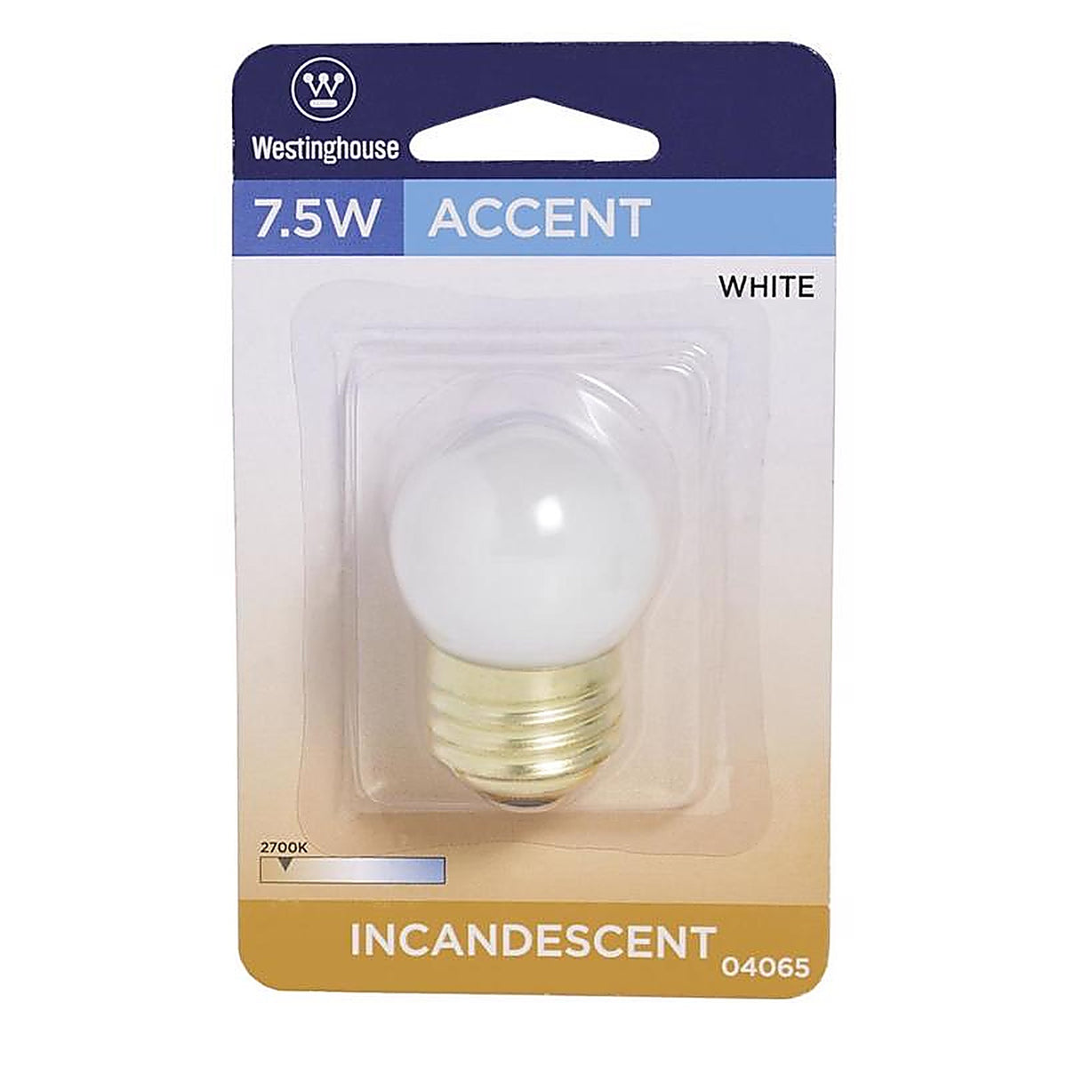 Westinghouse - 0406500 - 7.5 W S11 Specialty Incandescent Bulb E26 (Medium) White 1 Pack