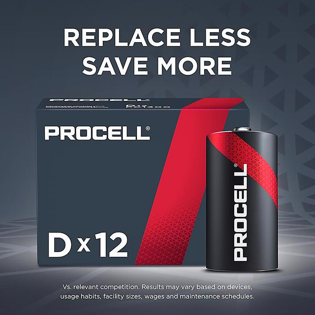 Procell - PC1300 - Constant D Alkaline Batteries 12 Pack Boxed