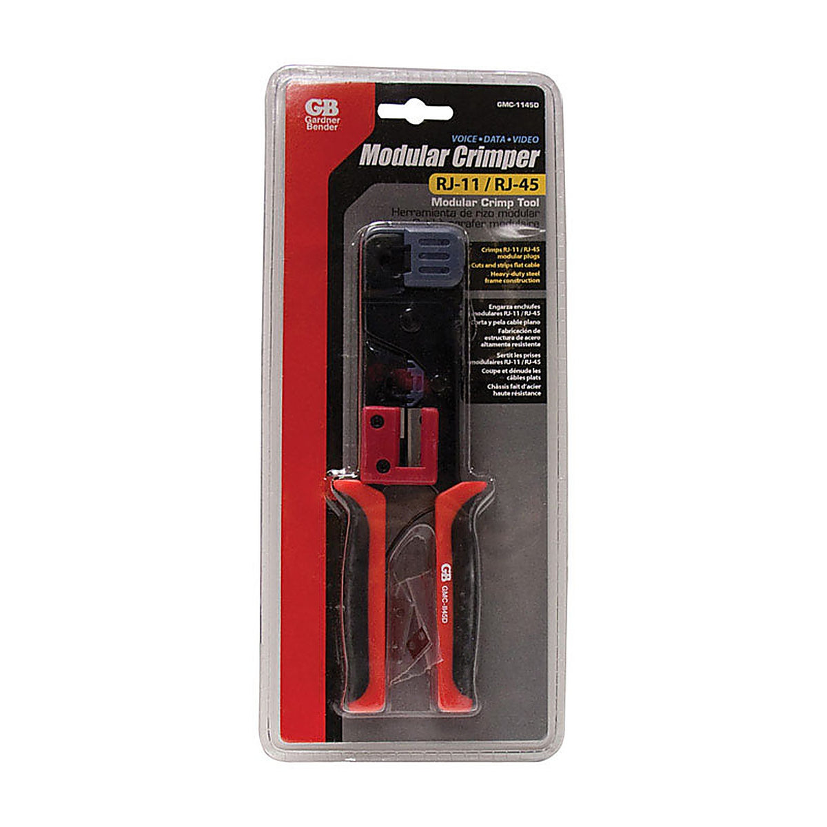 Gardner Bender GMC-1145D 2.25 in. Telephone Crimp Modular Plug Tool Black/Red 1/Pack