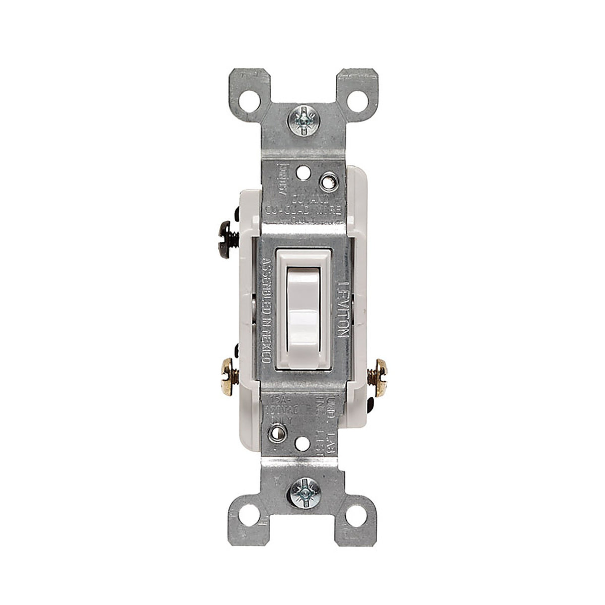 Leviton 01453-2WS 15 amps Three Pole Toggle AC Quiet Switch White 1/Pack