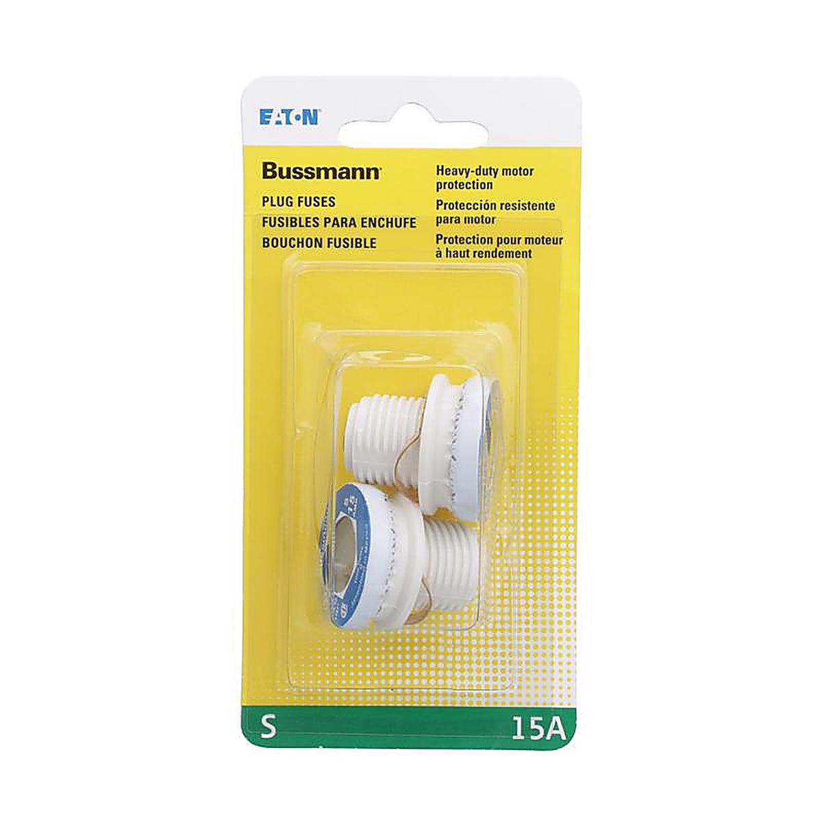 Bussmann BP/S-15 15 amps Plug Fuse 2/Pack