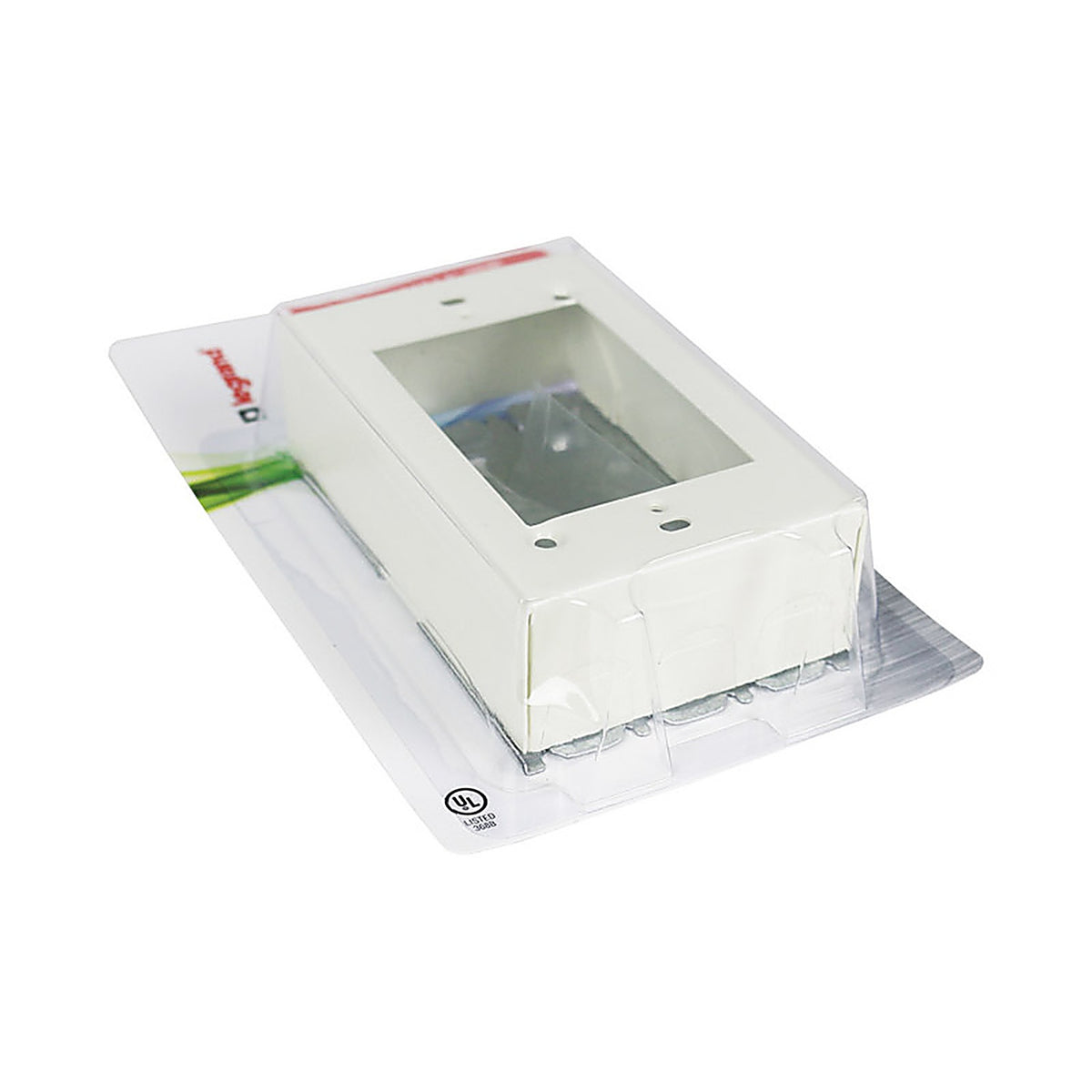 Legrand B-3 Wiremold 1.5 in. Rectangle Metal 1 gang Outlet Box Ivory
