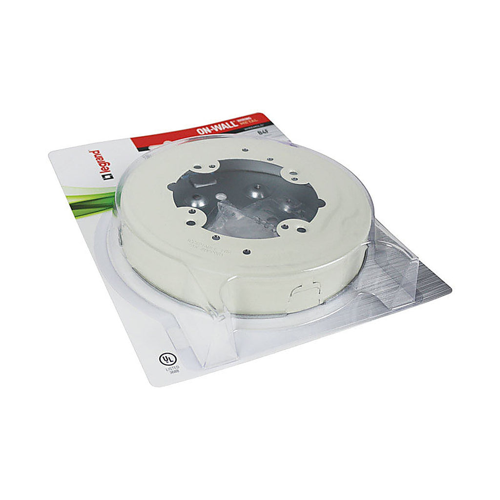 Legrand B4F Wiremold 1.2 in. Round Metal Fan Box Ivory