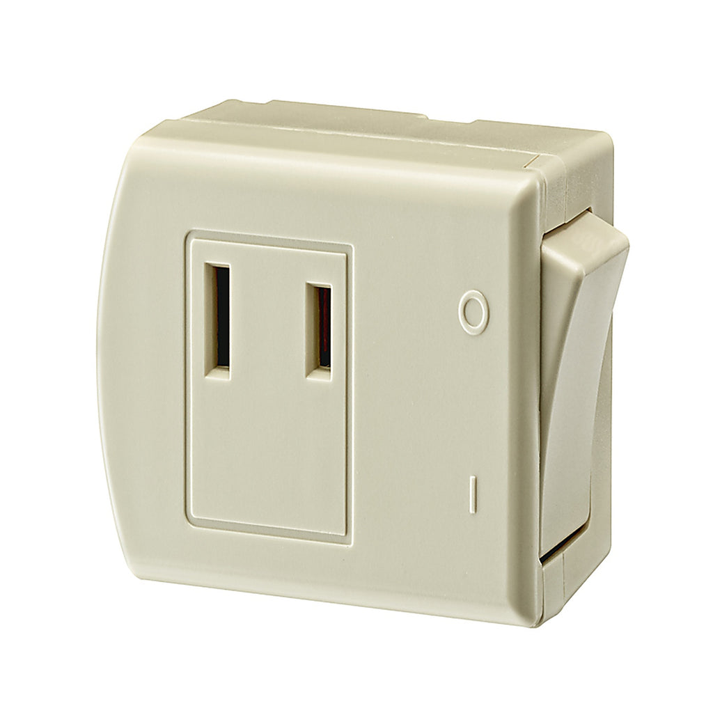 Leviton C29-01469-00I 13 amps Double Pole Rocker Switch Adapter Ivory 1/Pack