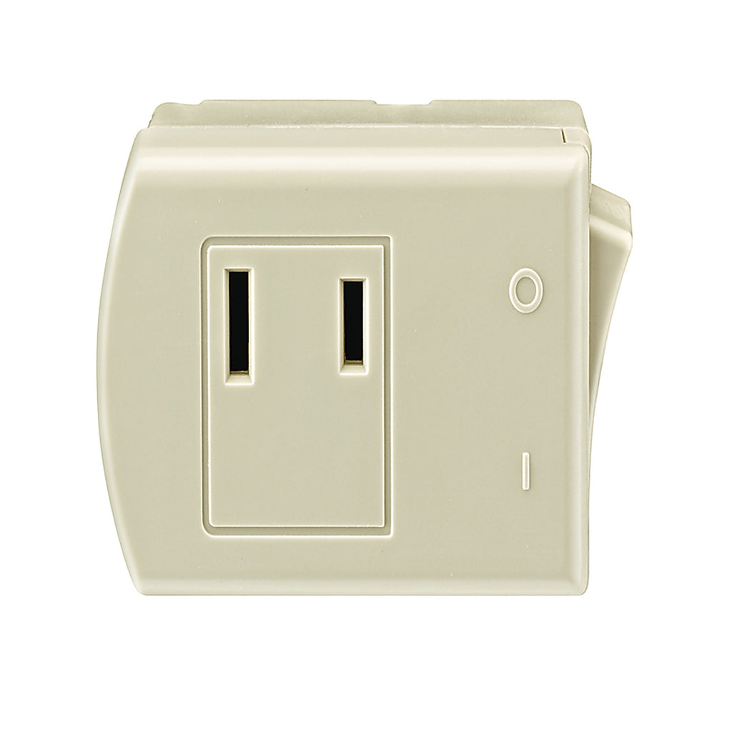 Leviton C29-01469-00I 13 amps Double Pole Rocker Switch Adapter Ivory 1/Pack